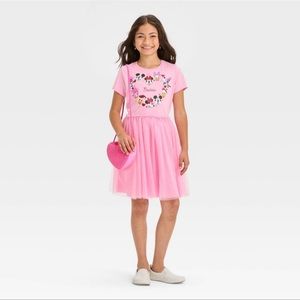 Girls Minnie Mouse Bestie Tulle Dress